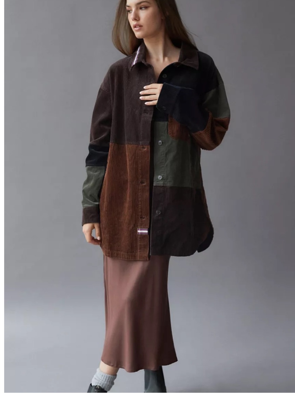 BDG Royce Corduroy patch work tone Jacket